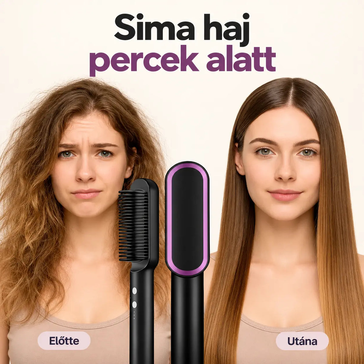 Elektromos hajegyenesítő kefe